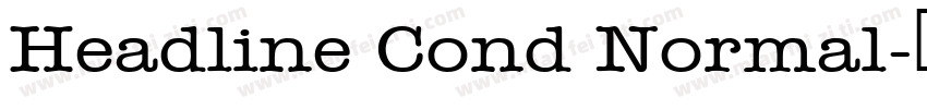 Headline Cond Normal字体转换